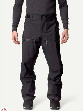 Houdini Men’s Purpose Shell Pants Size S True Black Waterproof Ski Mountain New